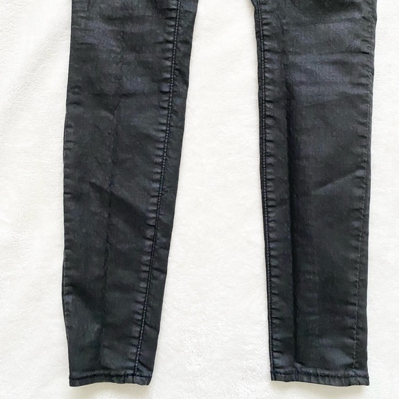 GAP Black Coated Skinny Jeans Size 2 - Picture 7 of 10